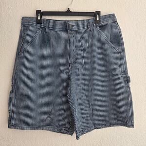 Ezekiel Men's Size 36 Blue/White Striped Shorts Pre-Owned Great Condition